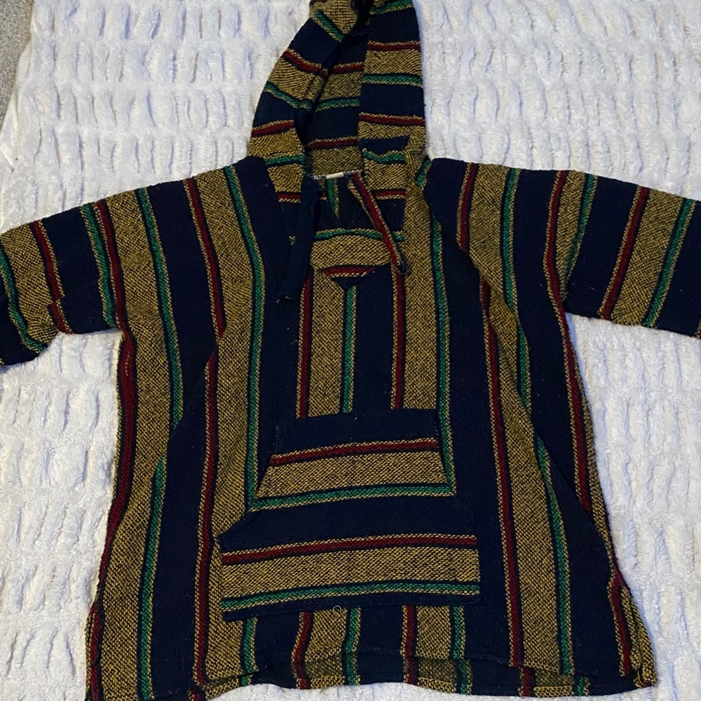 Striped men’s Baja Hoodie